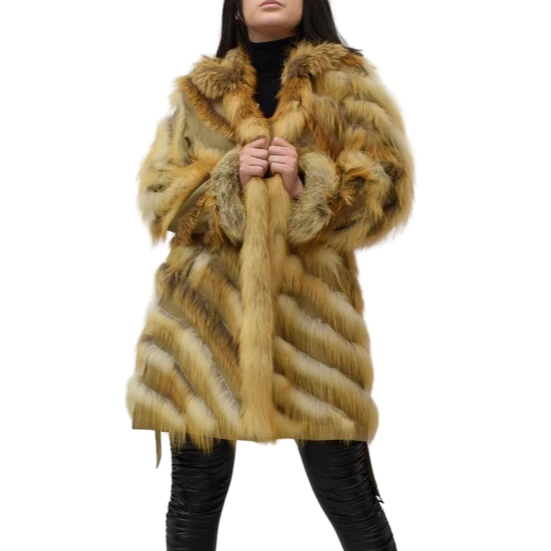 Gold Tip Sheared Mink Fur Jacket